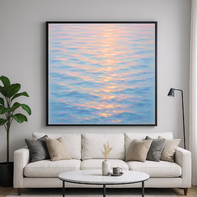 Schimmerndes Meer - Pastell-Malstil-Kunst Poster (Von Creator hochgeladen)