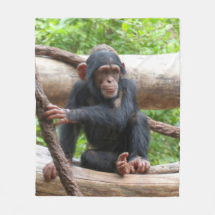 Schimpanse 001 fleecedecke