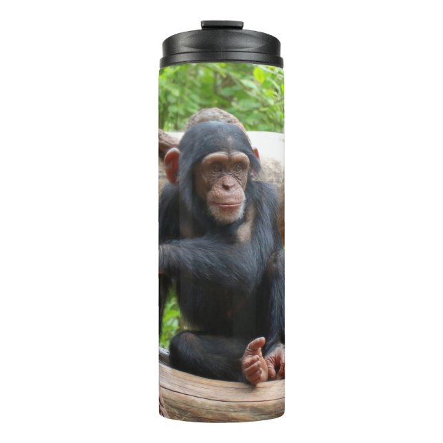 Schimpanse 001 thermosbecher (Vorderseite)