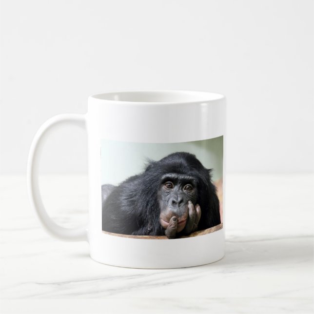 Schimpanse-Affe-Tasse Kaffeetasse (Links)