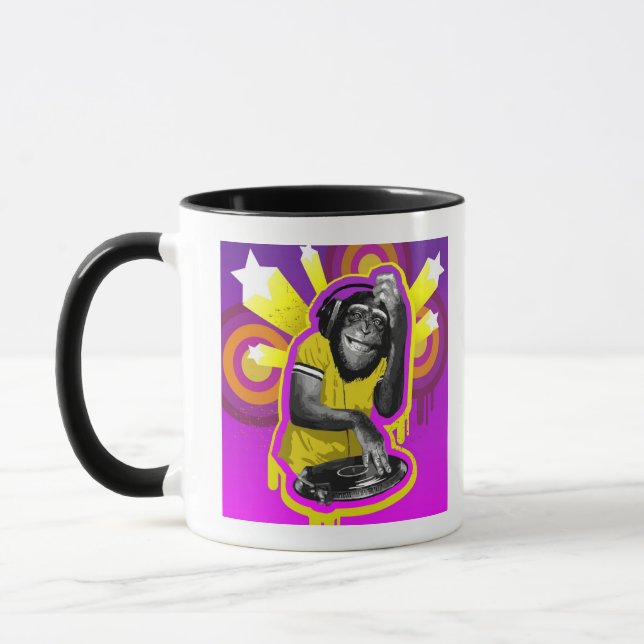 Schimpanse DJ Tasse (Links)