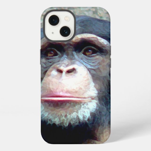 Schimpanse iPhone Hülle (Rückseite)