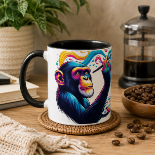 Schimpanse-Kaffeetasse Tasse