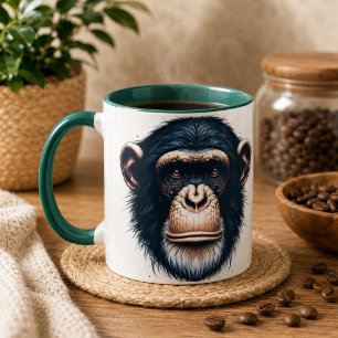 Schimpanse-Kaffeetasse Tasse