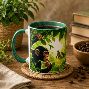 Schimpanse-Kaffeetasse Tasse