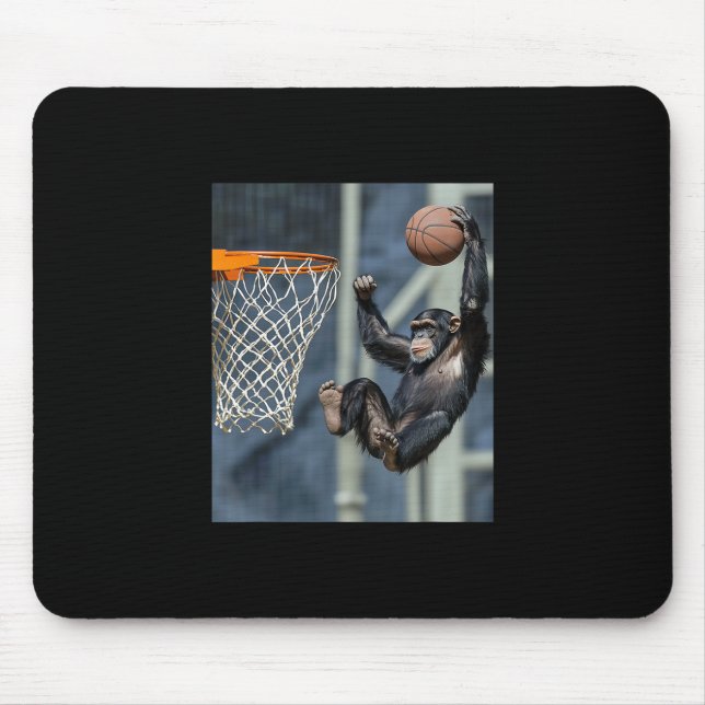 Schimpanse Sketll Affe Lustig Grafik  Mousepad (Vorne)