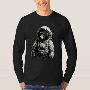 Schimpanse Weltraum Astronaut Reise Affe Vintage T-Shirt