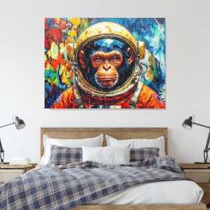 SCHIMPANSEN-ASTRONAUT KOMMT NACH HAUSE-7 LEINWANDDRUCK