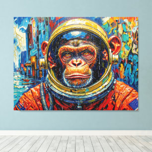 SCHIMPANSEN-ASTRONAUT KOMMT NACH HAUSE-8 LEINWANDDRUCK