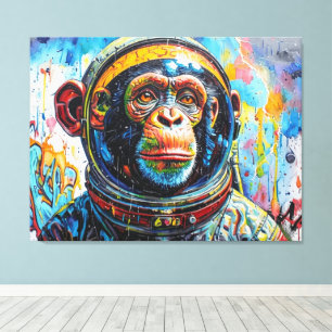 SCHIMPANSEN-ASTRONAUT KOMMT NACH HAUSE-9 LEINWANDDRUCK
