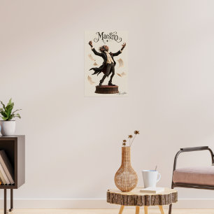 Schimpansen-Dirigent Poster