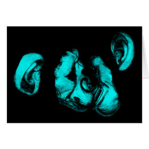 Schimpansen küssen : neon türkis