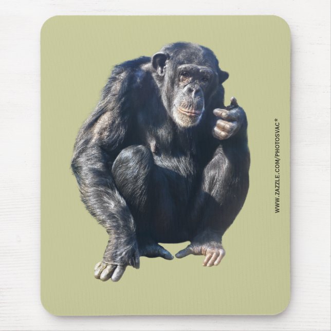 Schimpansen-Mauspad Mousepad (Vorne)