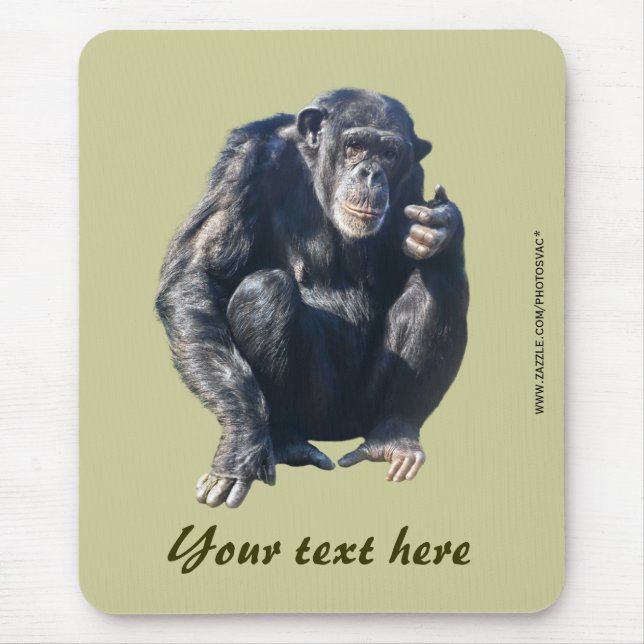 Schimpansen-Mauspad Mousepad (Vorne)