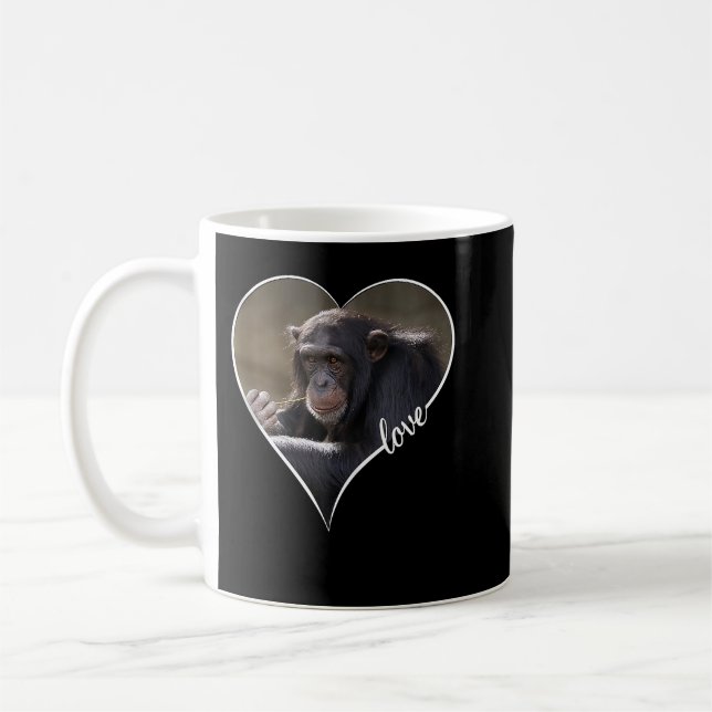 Schimpansen Schimpansen Affengeschenke Kaffeetasse (Links)