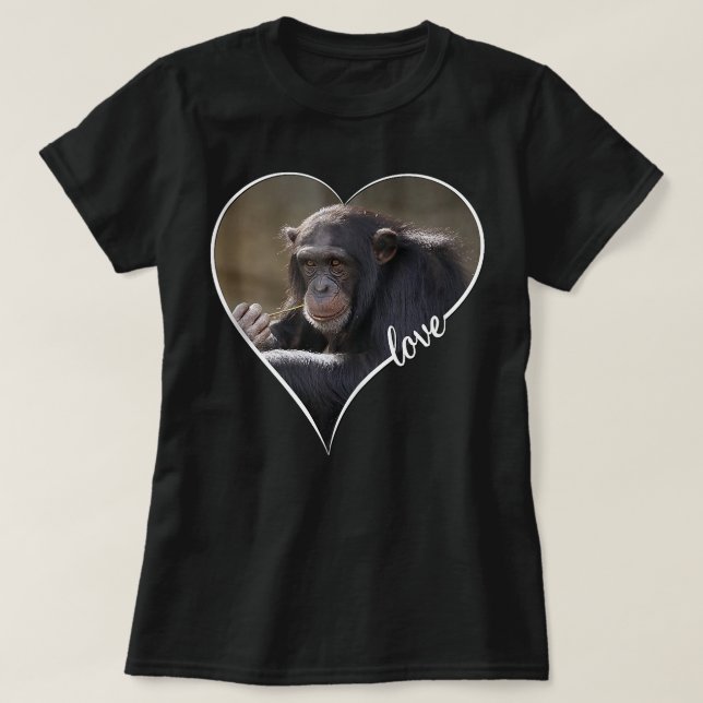 Schimpansen Schimpansen Affengeschenke T-Shirt (Design vorne)