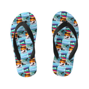 Schimpansen surfen Fotokollage, Flip Flops