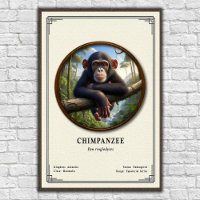 Schimpansen-Zoologie-Serie