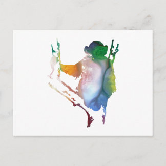Schimpansenkunst Postkarte