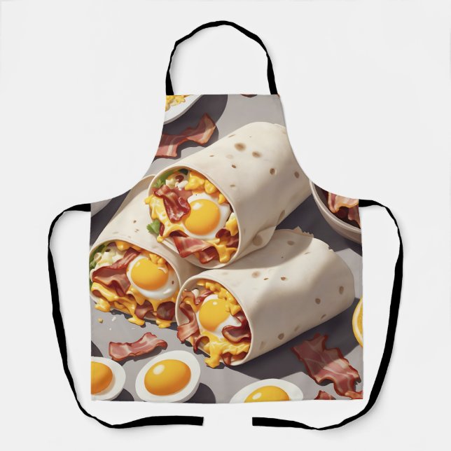Schinken-Ei-Käse-Frühstückswrap Schürze (Vorderseite)
