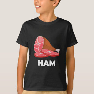 Schinken passende Gerichte Essen Kostüme Weihnacht T-Shirt