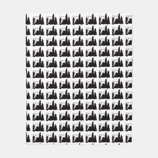 Schinken-Radio-küssende Fleecedecke (Vorderseite)