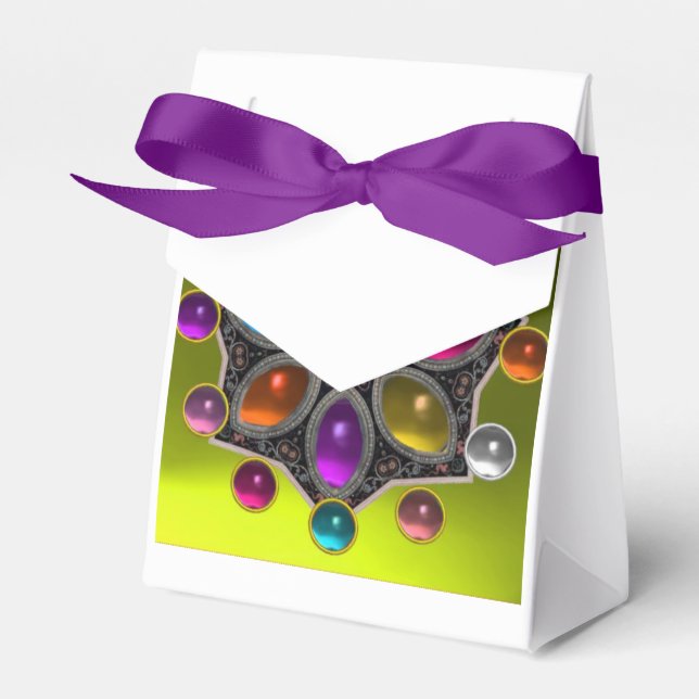 SCHINKSTAR MIT FARBEN GEMSTONES, Gelb Geschenkschachtel (Vorderseite)