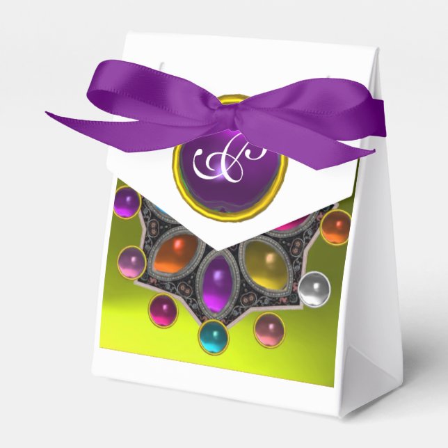 SCHINKSTAR MIT FARBEN GEMSTONES, Gelb Geschenkschachtel (Vorderseite)