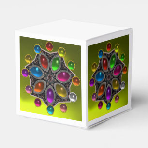 SCHINKSTAR MIT FARBEN GEMSTONES, Gelb Geschenkschachtel