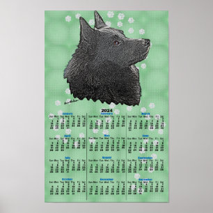 Schipperke 2024 Kalenderposter Poster