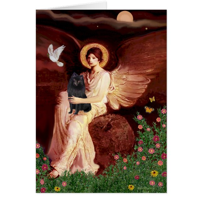 Schipperke 2 - Sitzender Engel (Vorne)