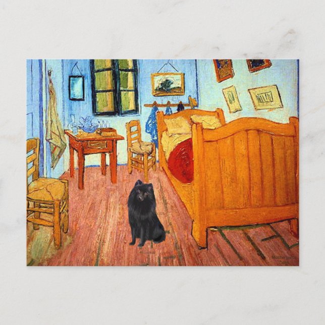 Schipperke 2 - Zimmer in Arles Postkarte (Vorderseite)