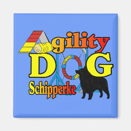 Schipperke Agility Geschenke Magnet
