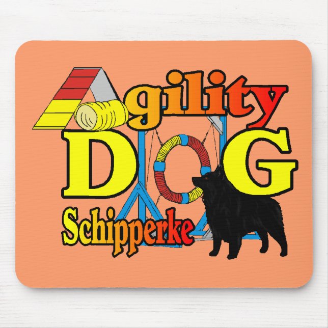 Schipperke Agility Geschenke Mousepad (Vorne)