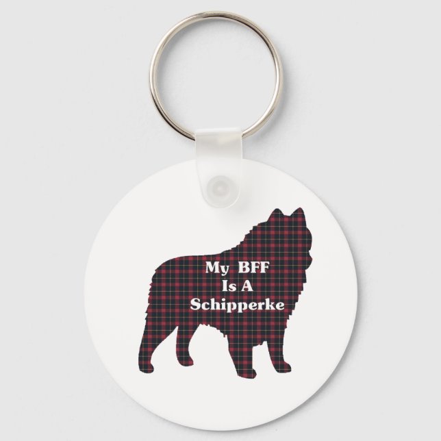 Schipperke BESTE FREUNDIN Geschenke Schlüsselanhänger (Vorderseite)