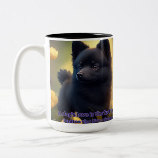 Schipperke Cup Zweifarbige Tasse