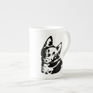 Schipperke Dog Picture Prozellantasse