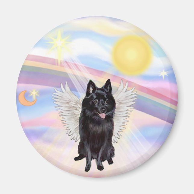 Schipperke Engel Magnet (Vorne)