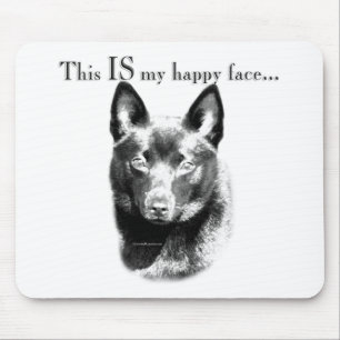 Schipperke Happy Face Mousepad