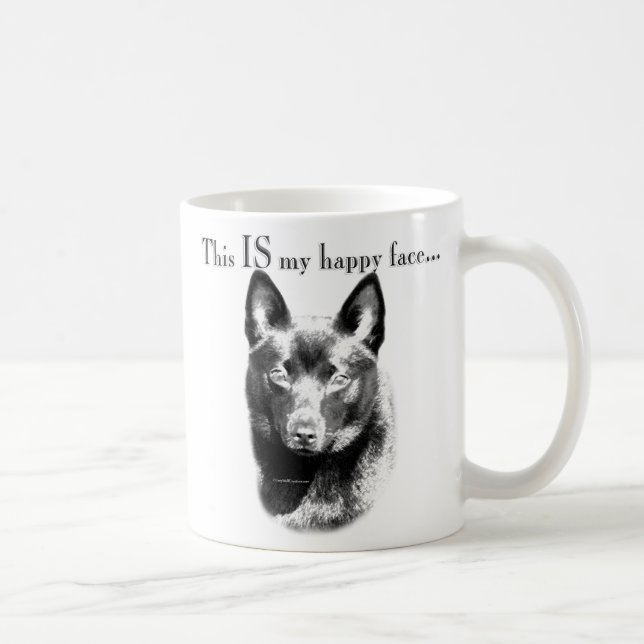 Schipperke Happy Face Tasse (Rechts)