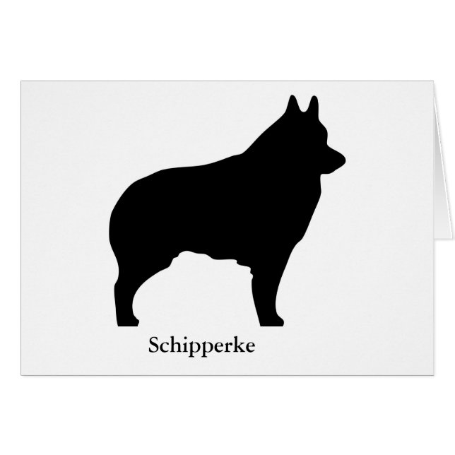 Schipperke-Karte (Vorderseite (Horizontal))