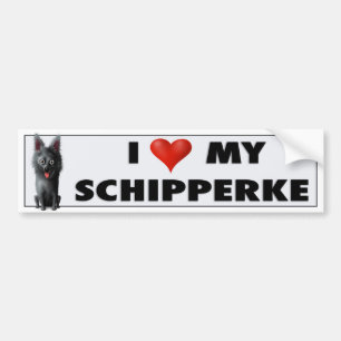 Schipperke-Liebe-Aufkleber Autoaufkleber