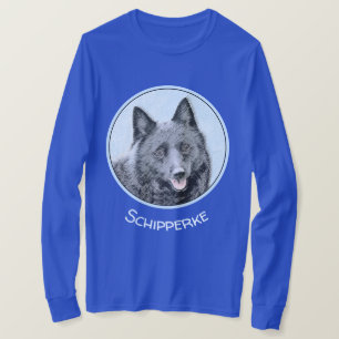 Schipperke Malerei - Niedliche Original Dog Art T-Shirt