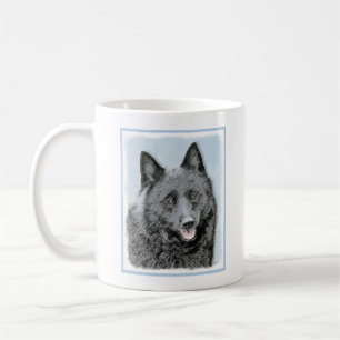 Schipperke Malerei - Niedliche Original Dog Art Tasse