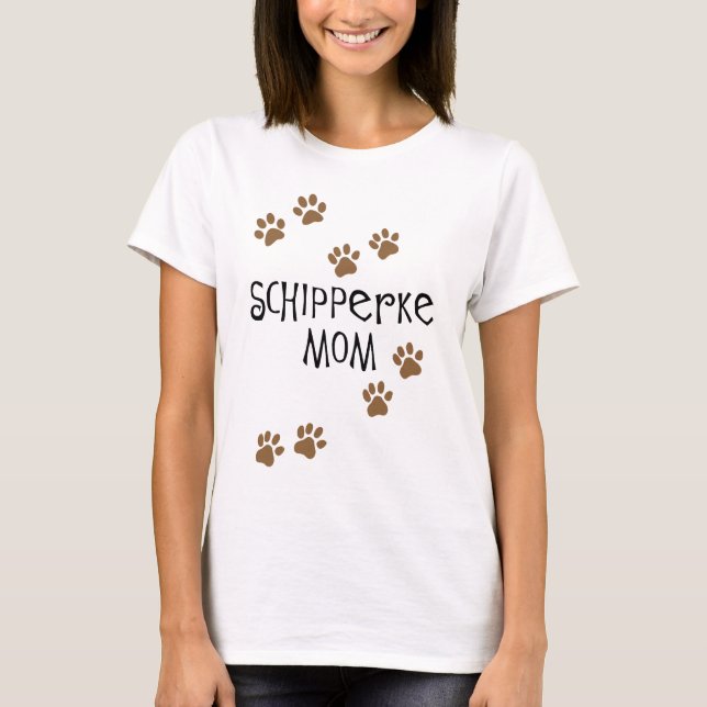 Schipperke-Mama T-Shirt (Vorderseite)