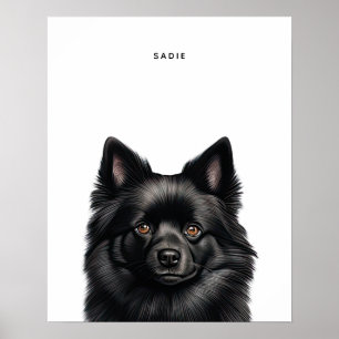 Schipperke Personalisiert Print Poster