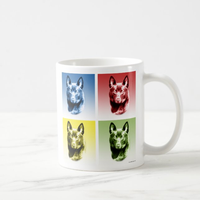 Schipperke Pop Art Art Tasse (Rechts)