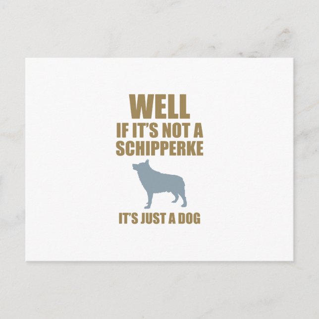 Schipperke Postkarte (Vorderseite)