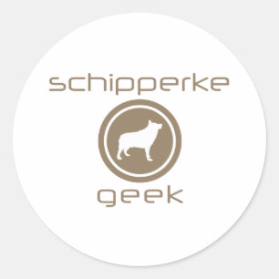 Schipperke Runder Aufkleber