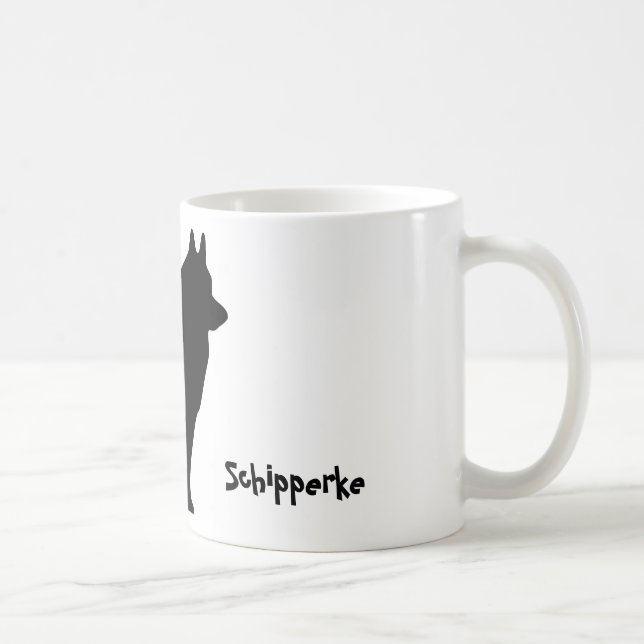 Schipperke-Tasse Kaffeetasse (Rechts)